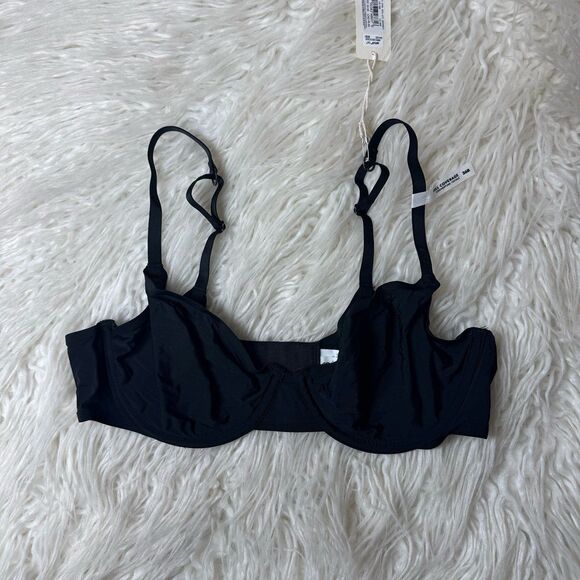Aerie Smoothez Mesh Full Coverage Unlined Bra Black Size 36B - Picture 2 of 7